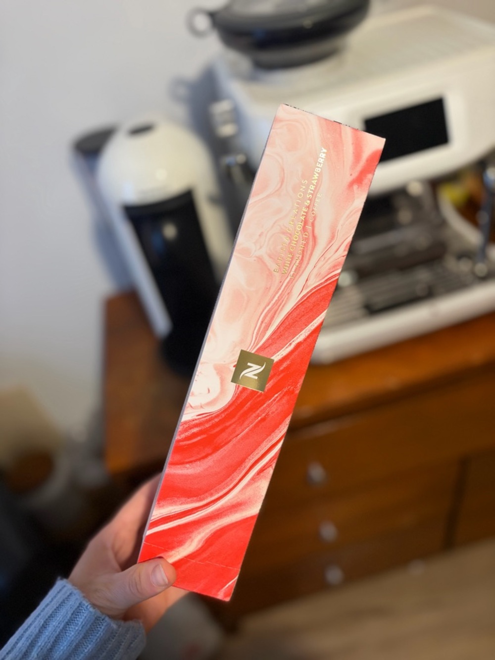 Unopened Nespresso sleeve Barista Creations White Chocolate & Strawberry